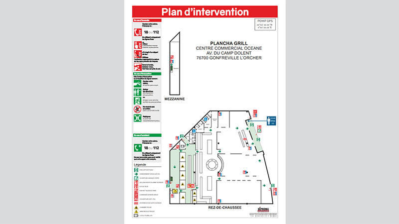 Plan d'intervention restaurant