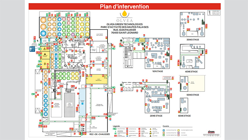 Plan d'intervention usine
