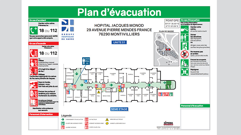 Plan d'évacuation partiel